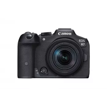 Fotocamera mirrorless Canon EOS R7 con obiettivo RF-S 18-150mm, 32,5 MP CMOS, 4K, 0,53 kg