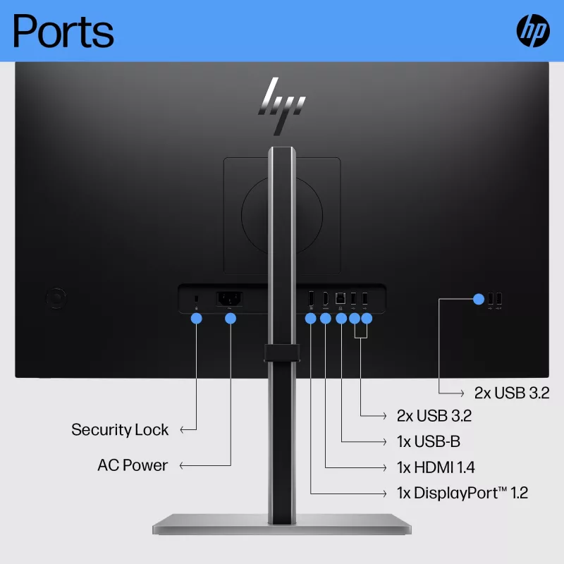 HP E27 G5 monitor FHD, 68,6 cm (27