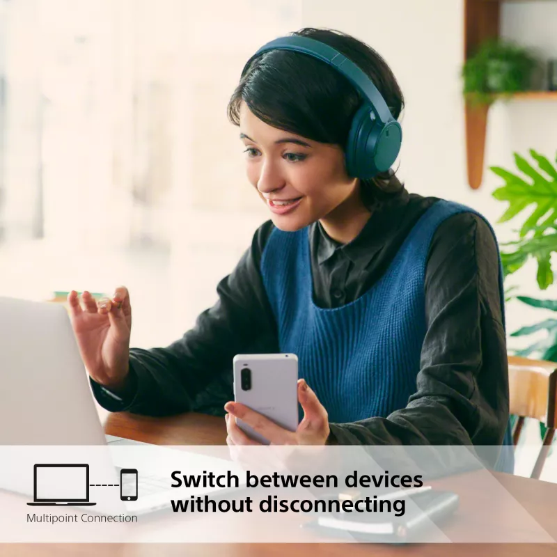 Sony WH-CH720N cuffie wireless con cancellazione del rumore, blu