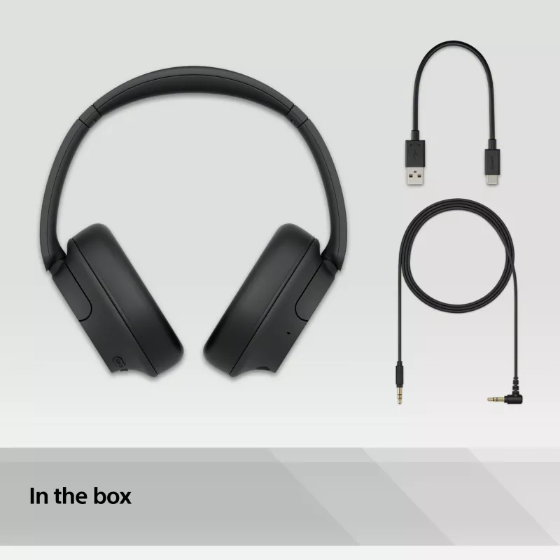 Sony WH-CH720N Cuffie wireless con cancellazione del rumore, nero (WHCH720NB.CE7)