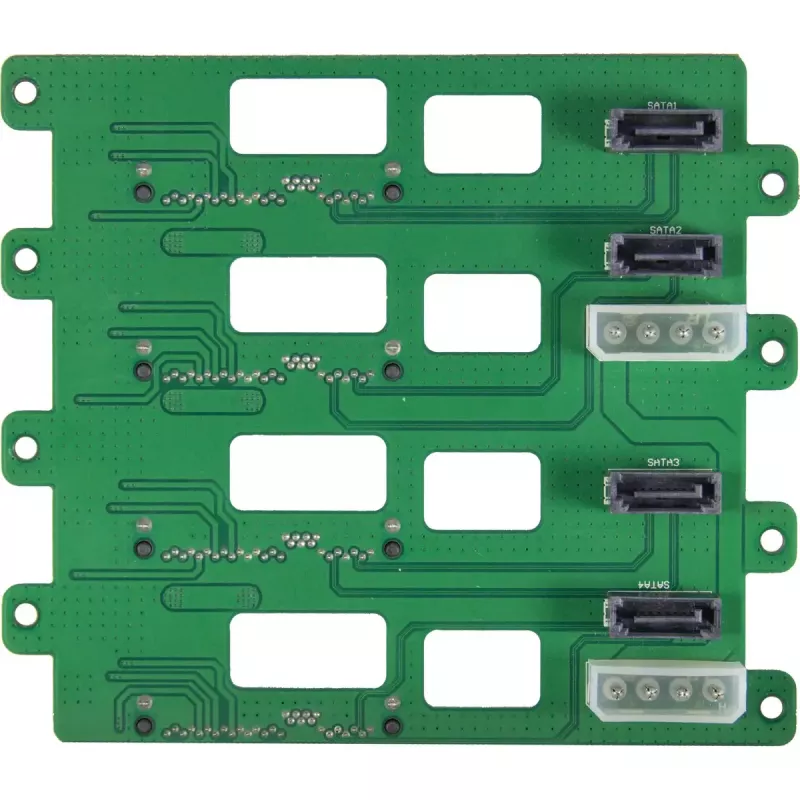 Inter-Tech IPC 3U-3508 chassis per server di archiviazione, rack 48,3 cm 3U, ATX, SATA/SAS Hot-Swap, 2x vani esterni da 5,25 pollici, senza alimentatore, nero