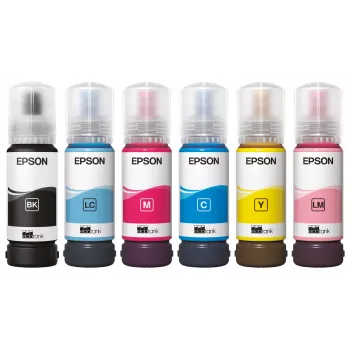 Epson EcoTank 107 flacone d'inchiostro, ciano chiaro, 70 ml (C13T09B540)