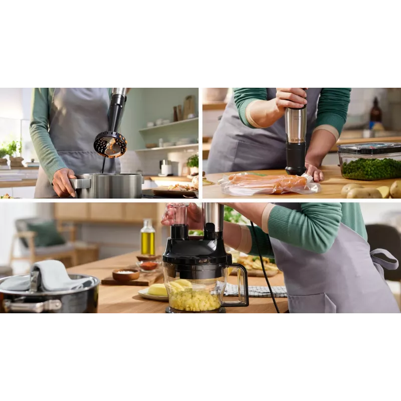 Bosch Serie 6 MSM6M622 mixer 0,6 L mixer da cucina 1000 W nero, acciaio inox