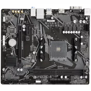 GIGABYTE A520M K V2 scheda madre - supporta CPU AMD Ryzen 5000 Serie AM4, fino a 5100MHz DDR4 (OC), PCIe Gen3 x4 M.2, GbE LAN, USB 3.2 Gen 1