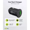 Goobay caricabatterie rapido auto dual-USB USB-C PD 45W nero