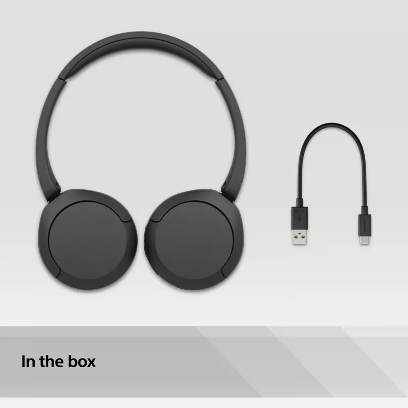 Sony WH-CH520 headset wireless archetto chiamate/musica USB Type-C Bluetooth nero