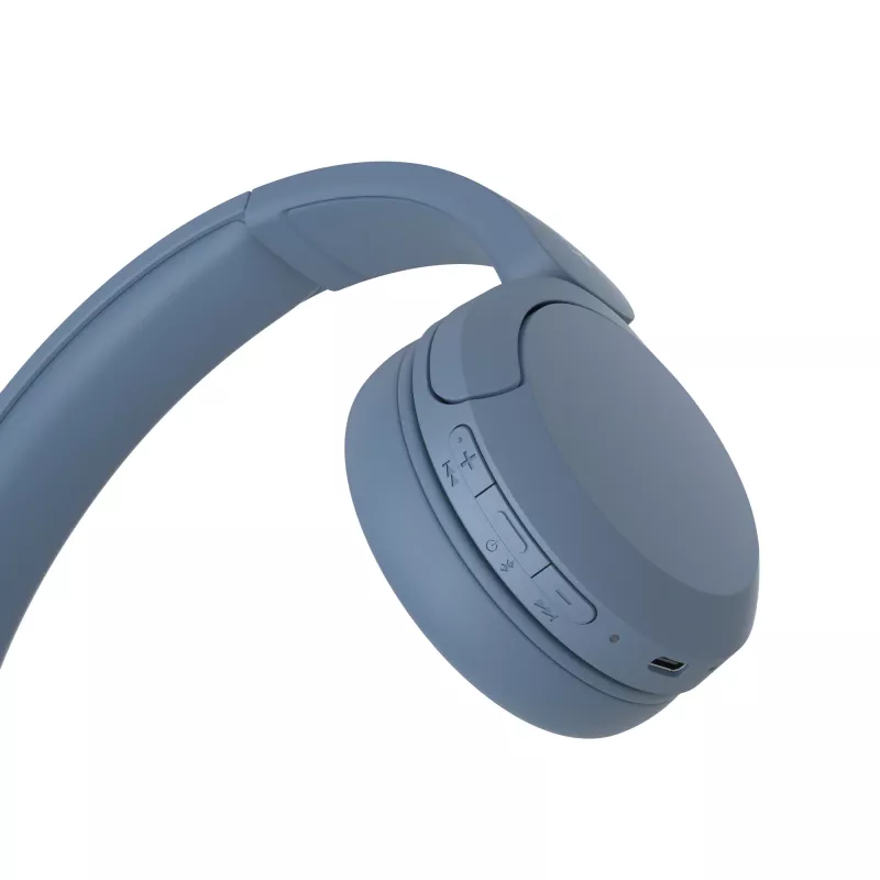 Sony WH-CH520 cuffie wireless archetto headset telefonate/musica USB Type-C blu
