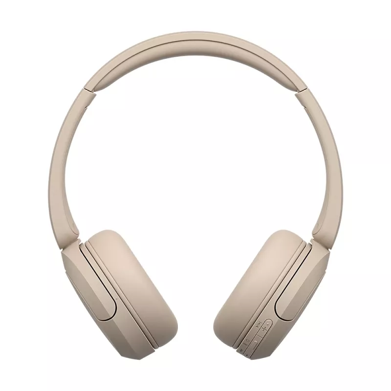Sony WH-CH520 Cuffie Wireless Ad Archetto Telefonate/Musica USB Type-C Bluetooth Base Di Ricarica Crema