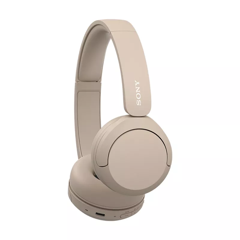 Sony WH-CH520 Cuffie Wireless Ad Archetto Telefonate/Musica USB Type-C Bluetooth Base Di Ricarica Crema
