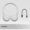 Sony WH-CH520 cuffie on-ear wireless, Bluetooth 5.2, 50 ore di riproduzione, ricarica USB-C, bianco