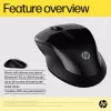 HP 250 Dual Mouse, ambidestro, Bluetooth + USB Type-A, 1600 DPI, Nero
