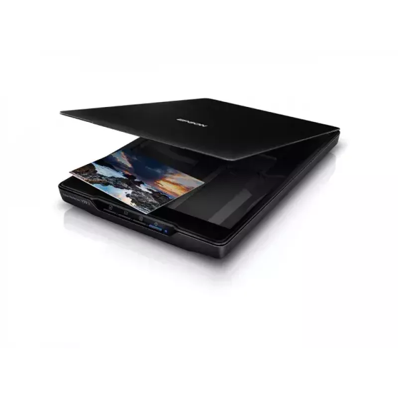 Scanner Piano Epson Perfection V39II — A4, 4800 x 4800 DPI, CIS, Alimentato USB, Nero