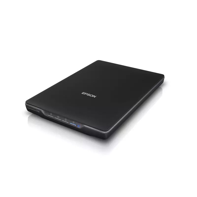 Scanner Piano Epson Perfection V39II — A4, 4800 x 4800 DPI, CIS, Alimentato USB, Nero