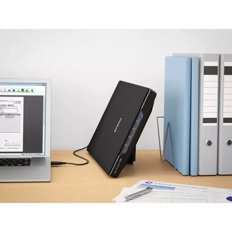 Scanner Piano Epson Perfection V39II — A4, 4800 x 4800 DPI, CIS, Alimentato USB, Nero