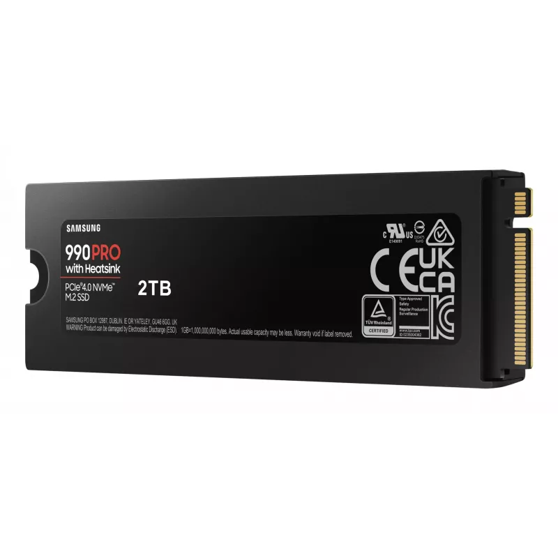 Unità SSD Samsung 990 PRO con Heatsink 2000 GB M.2 2280 M.2 NVMe MZ-V9P2T0CW