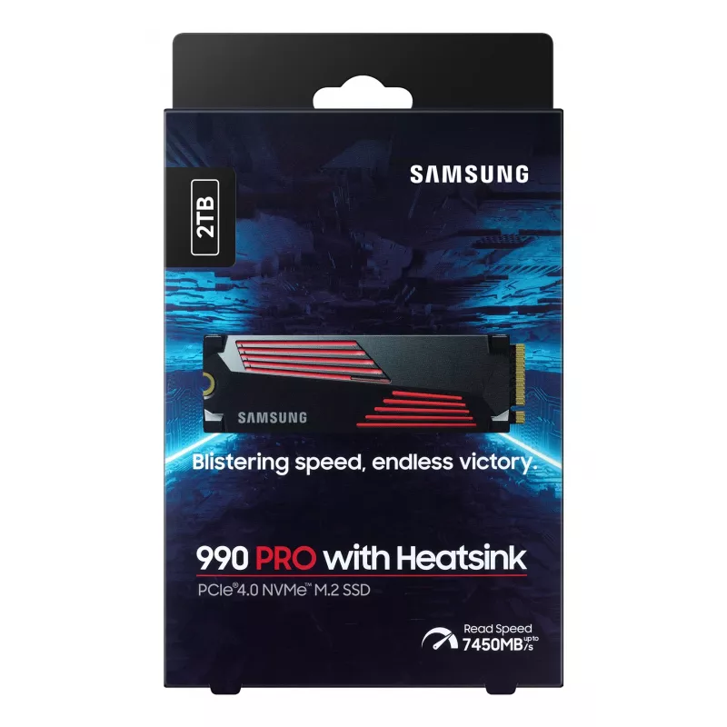 Unità SSD Samsung 990 PRO con Heatsink 2000 GB M.2 2280 M.2 NVMe MZ-V9P2T0CW