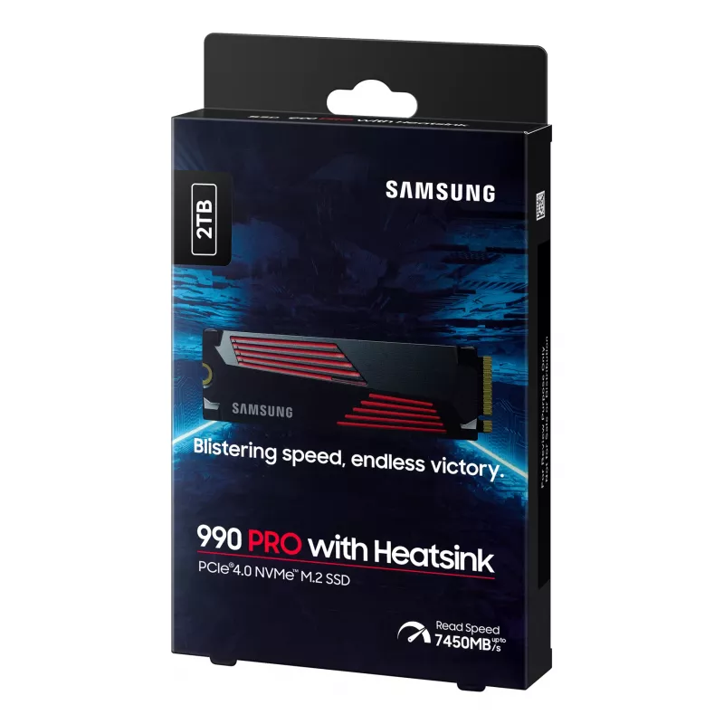Unità SSD Samsung 990 PRO con Heatsink 2000 GB M.2 2280 M.2 NVMe MZ-V9P2T0CW