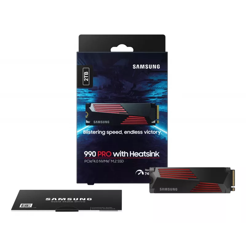 Unità SSD Samsung 990 PRO con Heatsink 2000 GB M.2 2280 M.2 NVMe MZ-V9P2T0CW