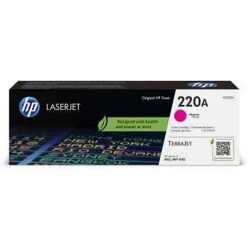 HP 220A Magenta Cartuccia Toner Originale LaserJet, 1800 Pagine, Magenta, 1 Pezzo