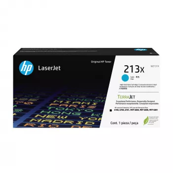 HP 213X High Yield Ciano Cartuccia Toner Originale LaserJet