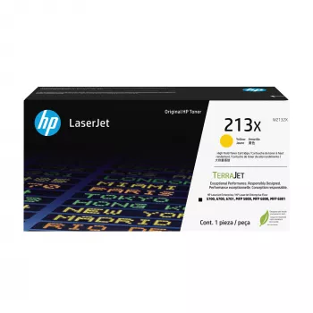 HP 213X Alta Capacità Giallo Cartuccia Toner Originale LaserJet, 6000 Pagine, Giallo, 1 Pz.