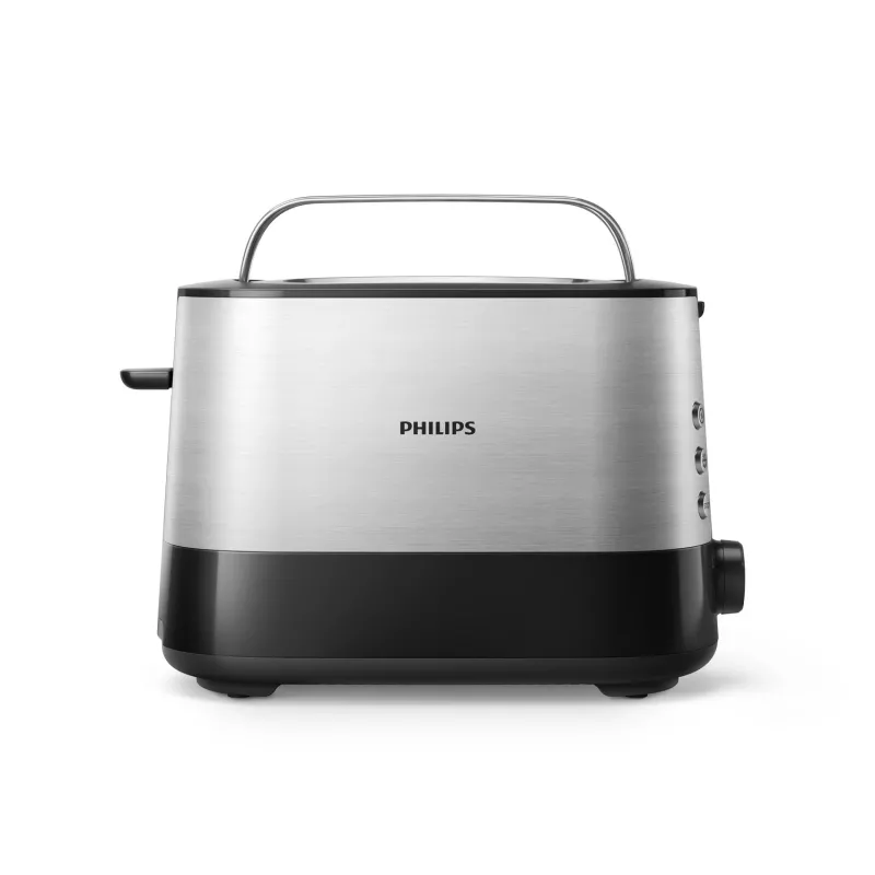 Philips Viva Collection HD2635/90 Tostapane 7 2 Fette Nero, Titanio