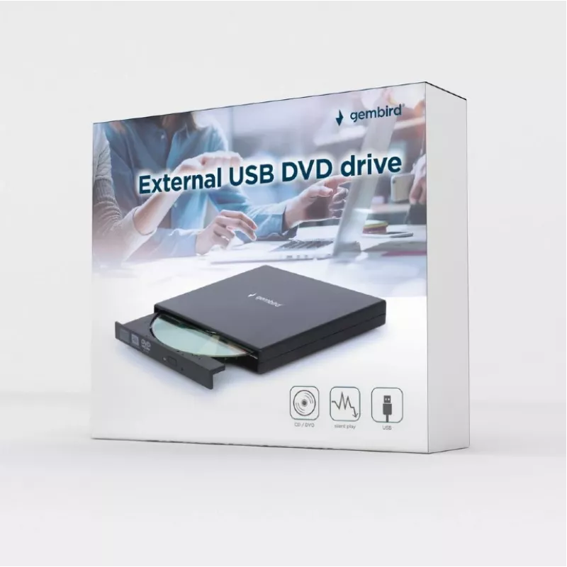 GEMBIRD Unità Masterizzatore DVD USB Esterno 24x - Nero