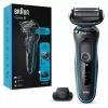 Braun Series 5 51-M1200s Rasoio Uomo Rasoio A Lamina Trimmer Nero, Blu