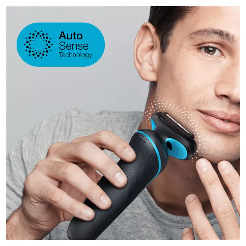 Braun Series 5 51-M1200s Rasoio Uomo Rasoio A Lamina Trimmer Nero, Blu