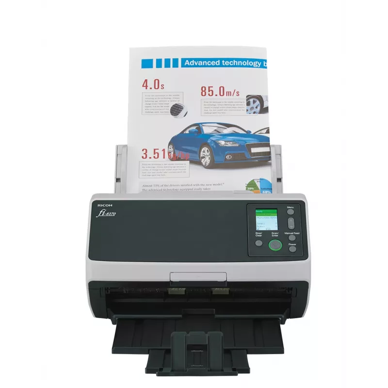 Ricoh fi-8170 ADF + Scanner Con Alimentatore 600 x 600 DPI A4 Nero, Grigio