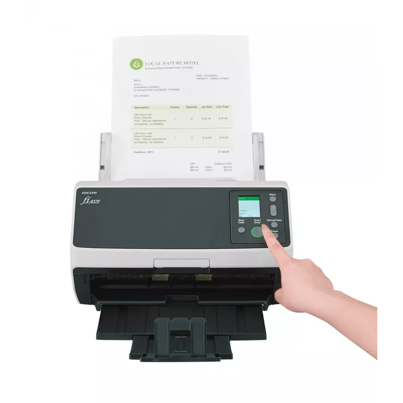 Ricoh fi-8170 ADF + Scanner Con Alimentatore 600 x 600 DPI A4 Nero, Grigio