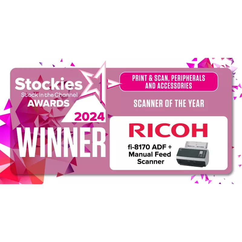 Ricoh fi-8170 ADF + Scanner Con Alimentatore 600 x 600 DPI A4 Nero, Grigio