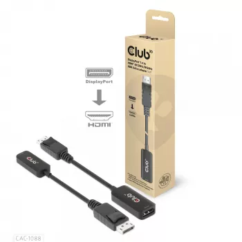 CLUB3D adattatore attivo DisplayPort1.4 a HDMI 4K120Hz/8K60Hz HDR M/F