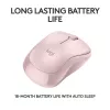 LOGITECH M240 mouse silenzioso - Bluetooth - rosa
