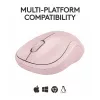 LOGITECH M240 mouse silenzioso - Bluetooth - rosa