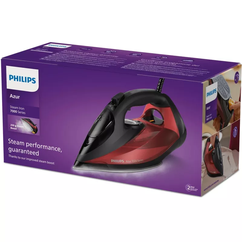 Philips serie 7000 DST7022/40 ferro da stiro ferro da stiro a vapore suola SteamGlide Plus 2800 W nero