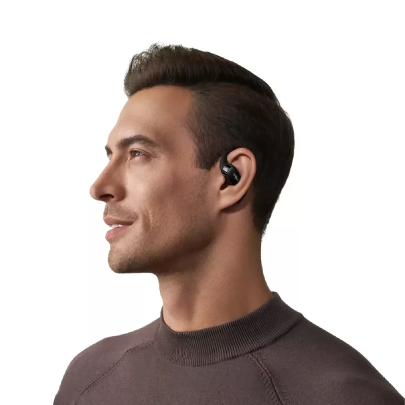 SHOKZ OpenFit cuffie wireless ad archetto chiamate/musica/sport/quotidiano Bluetooth nero