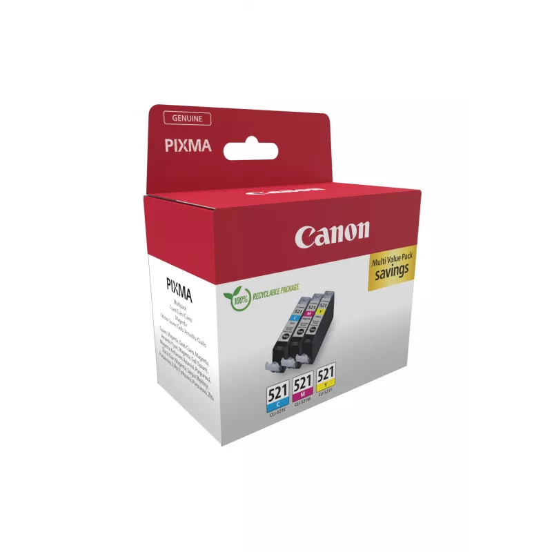 Canon 2934B015 cartuccia d'inchiostro 3 pz. originale ciano, magenta, giallo