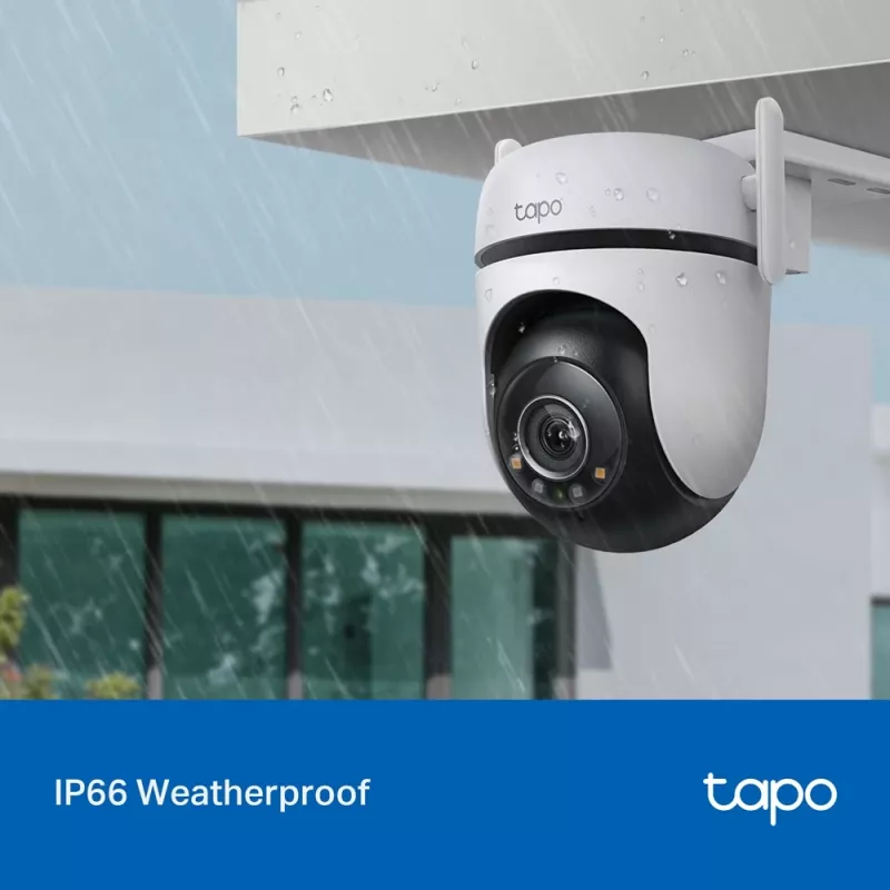 TP-Link Tapo telecamera di sicurezza Wi-Fi outdoor Pan/Tilt, telecamera di sicurezza IP, interno ed esterno, wireless, CE, FCC, RoHS, RCM, soffitto, nero, bianco
