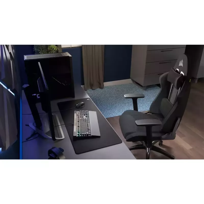 Corsair TC100 RELAXED seduta imbottita nero schienale 59,5x81 cm