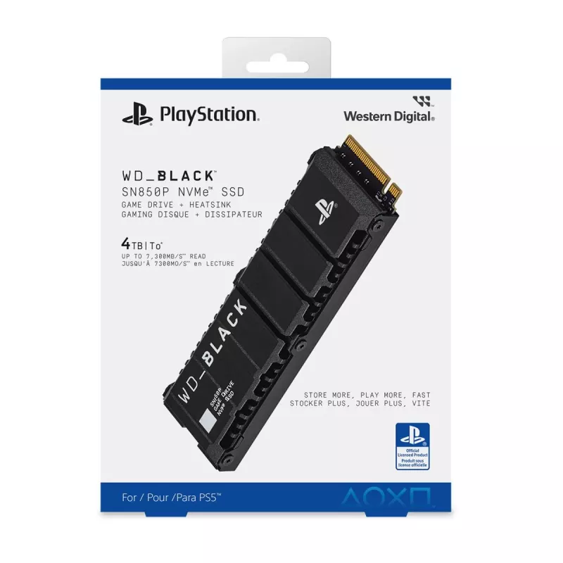 WESTERN DIGITAL SSD - WD_Black SN850P NVMe - 2 TB - PCIe Gen4 x4 - M.2 2280 - per console PS5