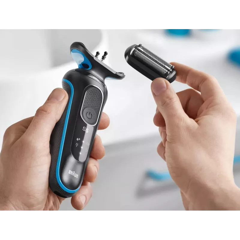 Braun 51-B1000s rasoio a lamina nero, blu