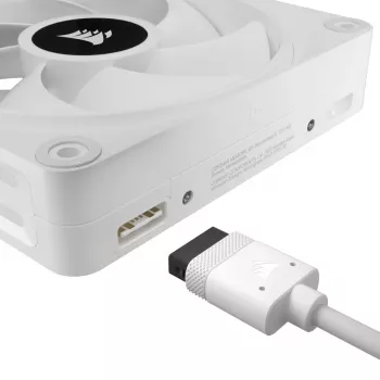 CORSAIR Qx RGB Series Icue Link Qx120 RGB White kit di espansione ventole magnetiche dome RGB 120 mm