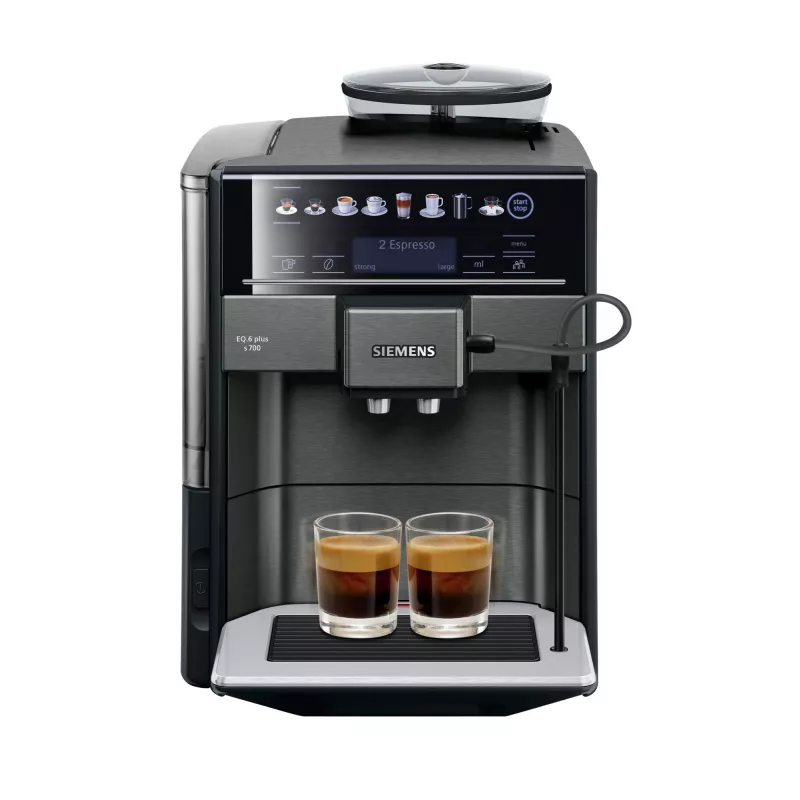 Macchina per espresso Siemens EQ.6 plus TE657319RW — automatica, serbatoio acqua 1,7 l, pompa 19 bar, macinacaffè integrato
