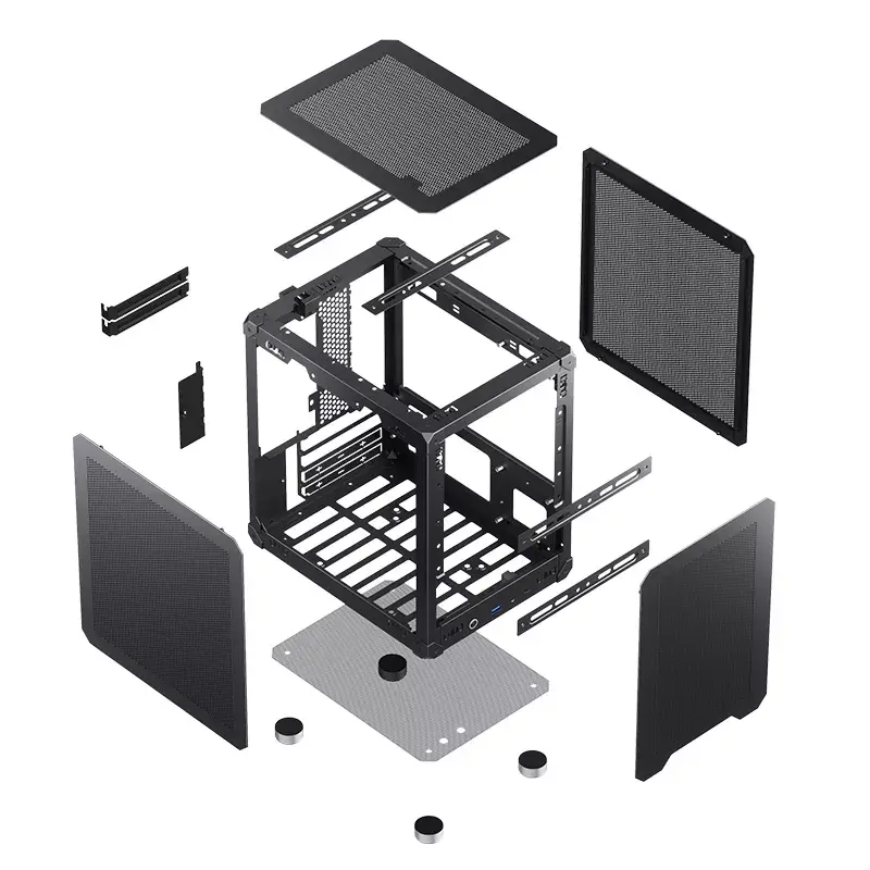 Case PC Jonsbo C6 nero ITX, micro ATX