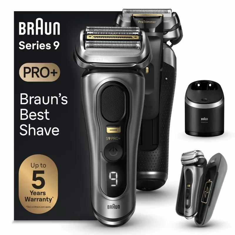 Braun Series 9 Pro+ 9575cc rasoio wet & dry rasoio a lamina trimmer metallic