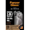 PanzerGlass ® bundle 3-in-1 iPhone 15 Pro Max, Apple, Apple - iPhone 15 Pro Max, applicazione a secco, antiurto, trasparente, 1 pezzo