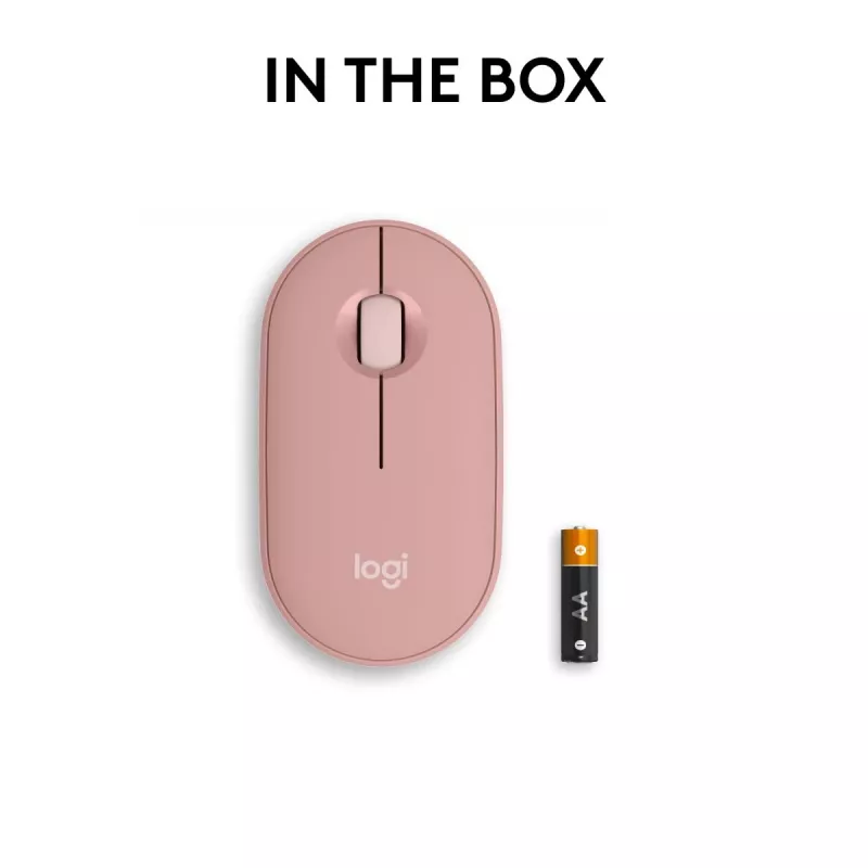 LOGITECH Pebble 2 M350s Mouse ottico wireless rosa