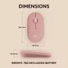 LOGITECH Pebble 2 M350s Mouse ottico wireless rosa