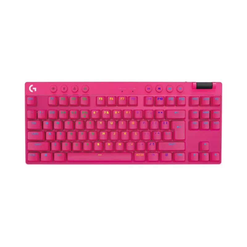 LOGITECH G Pro X TKL Lightspeed Tastiera da gaming - Bluetooth - rosa US International tattile